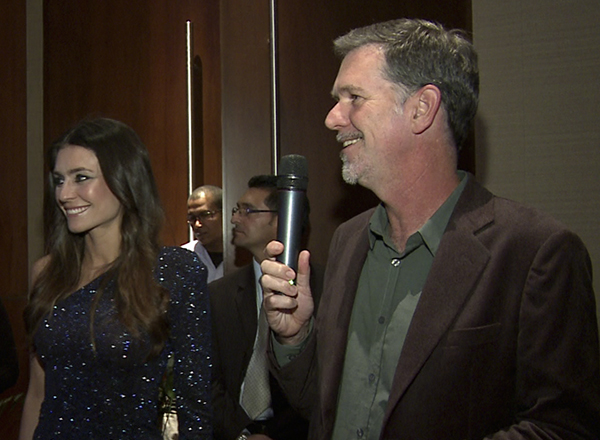 Reed Hastings en el lanzamiento de Netflix en Bogotá